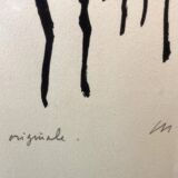 Walk- signed silkscreen printing