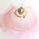 Suspension en verre rose