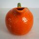 Vintage orange slipware ceramic jug