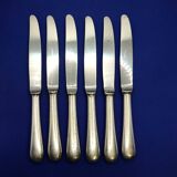 Set of 6 small silver-plated Navy knives from Christofle