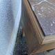 Nightstand, marble bedside table