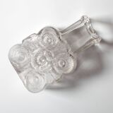 Pressed Glass Vase On The Rocks by Heiner Düsterhaus / Walther Glas / 1972