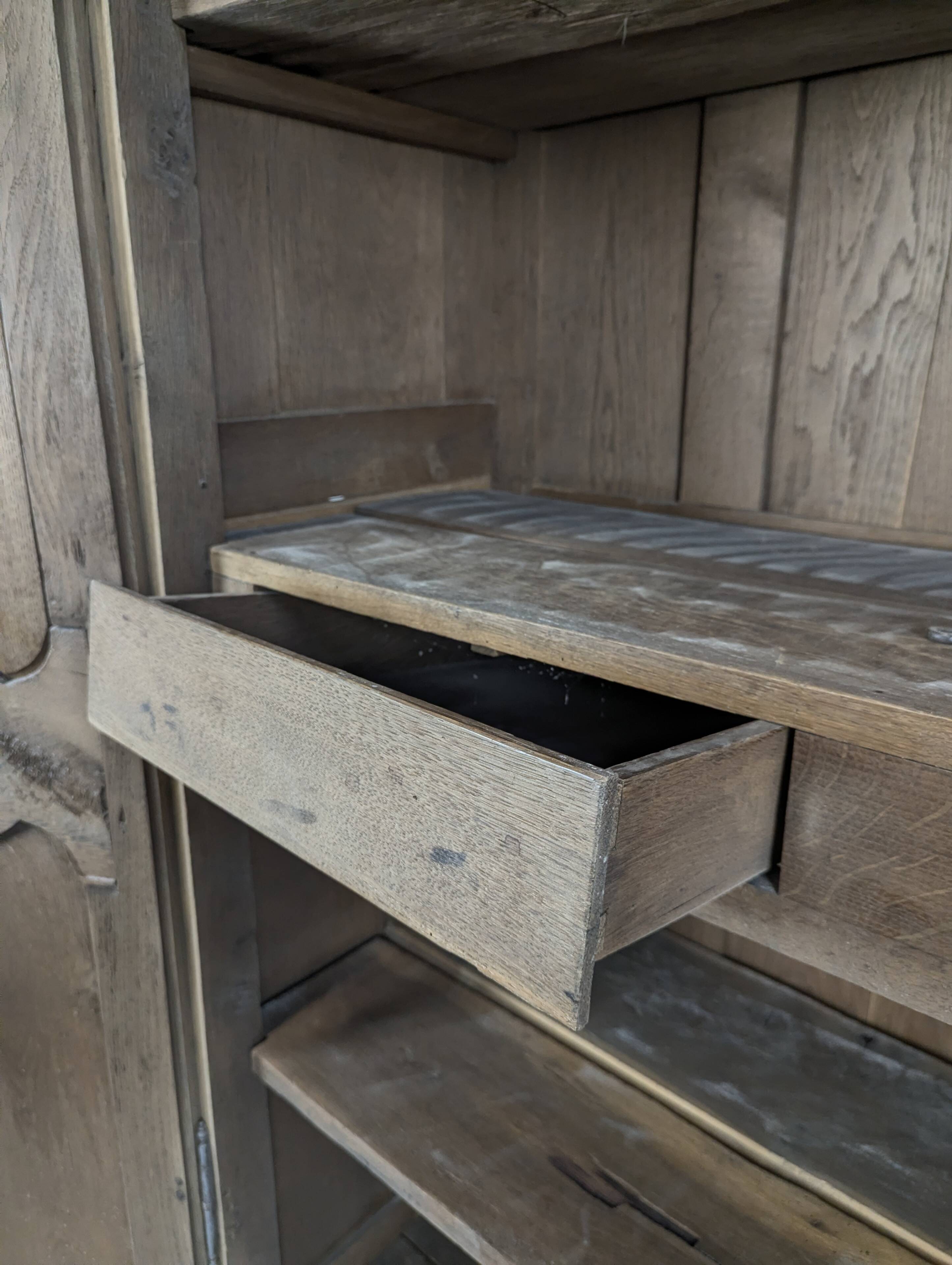 Norman wedding wardrobe in stripped oak