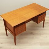 Teak desk, Danish design, 1970s, designer: Gunnar Nielsen, manufacturer: Tibergaard