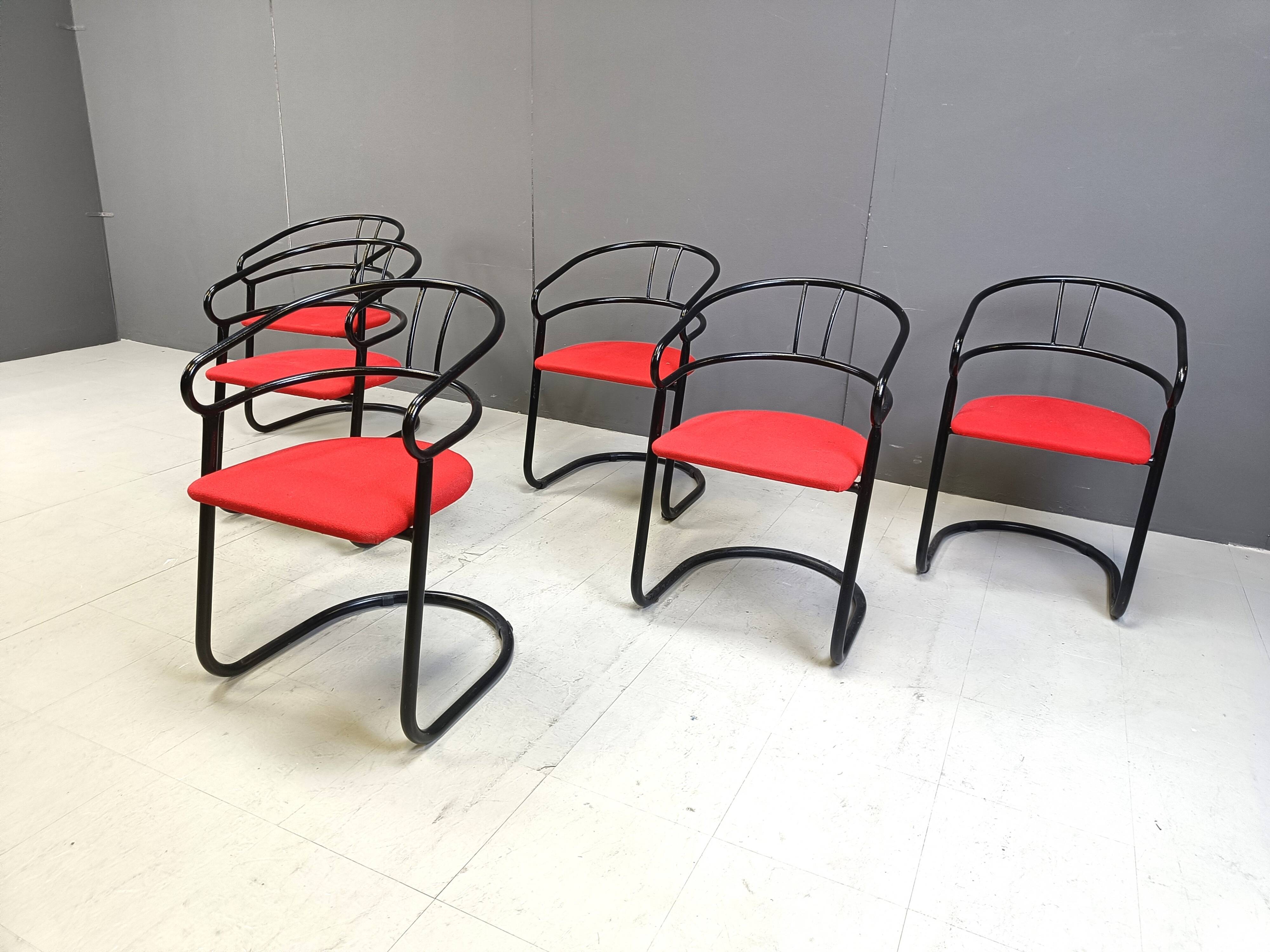 Post modern dining chairs, 1980s