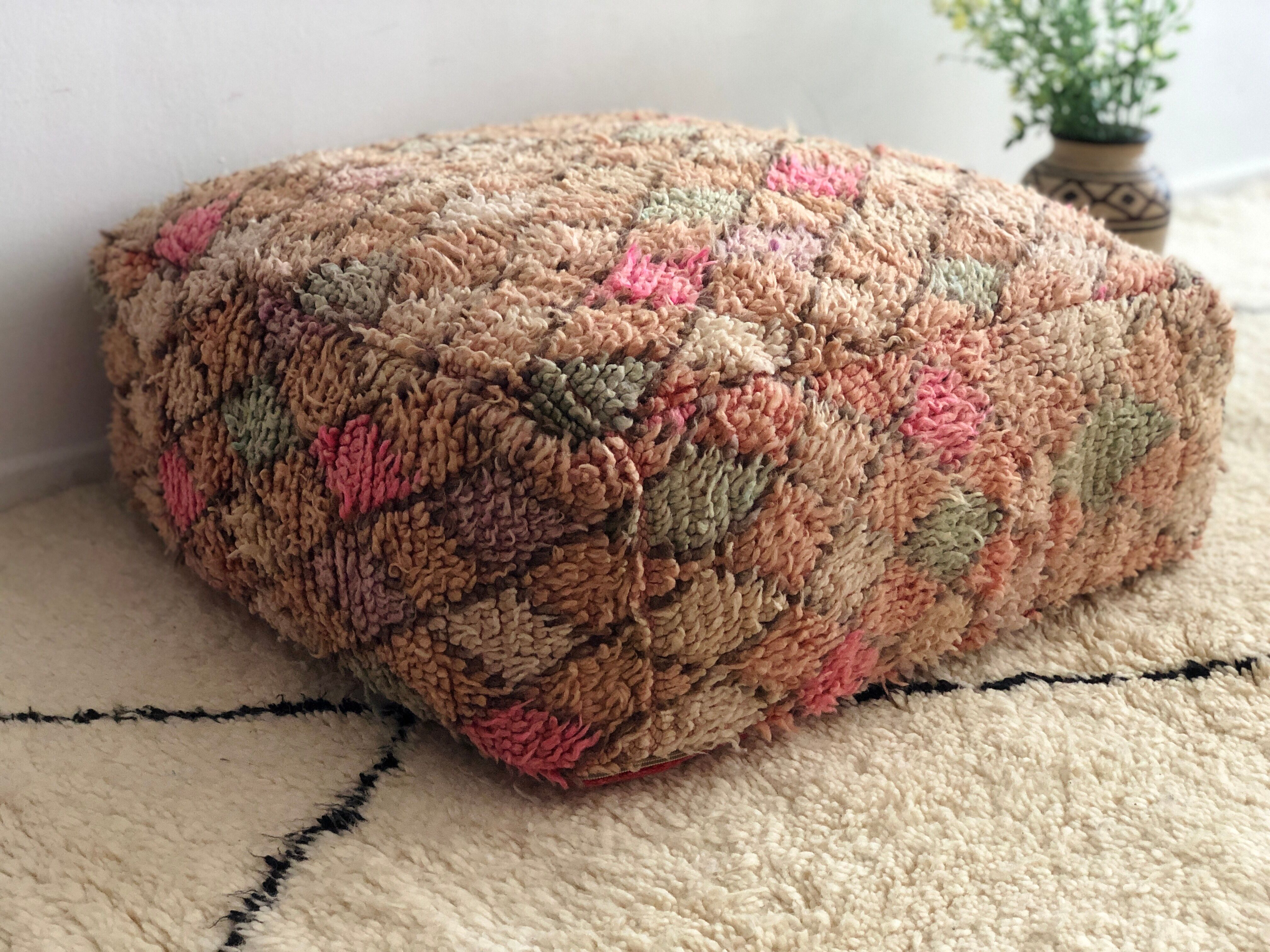 Pouf berbère marocain "Boujaad"