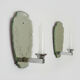 Pair of antique Venetian mirrored wall sconces