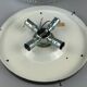 60s 70s ceiling lamp Hustadt Leuchten Germany Plafoniere glass & metal