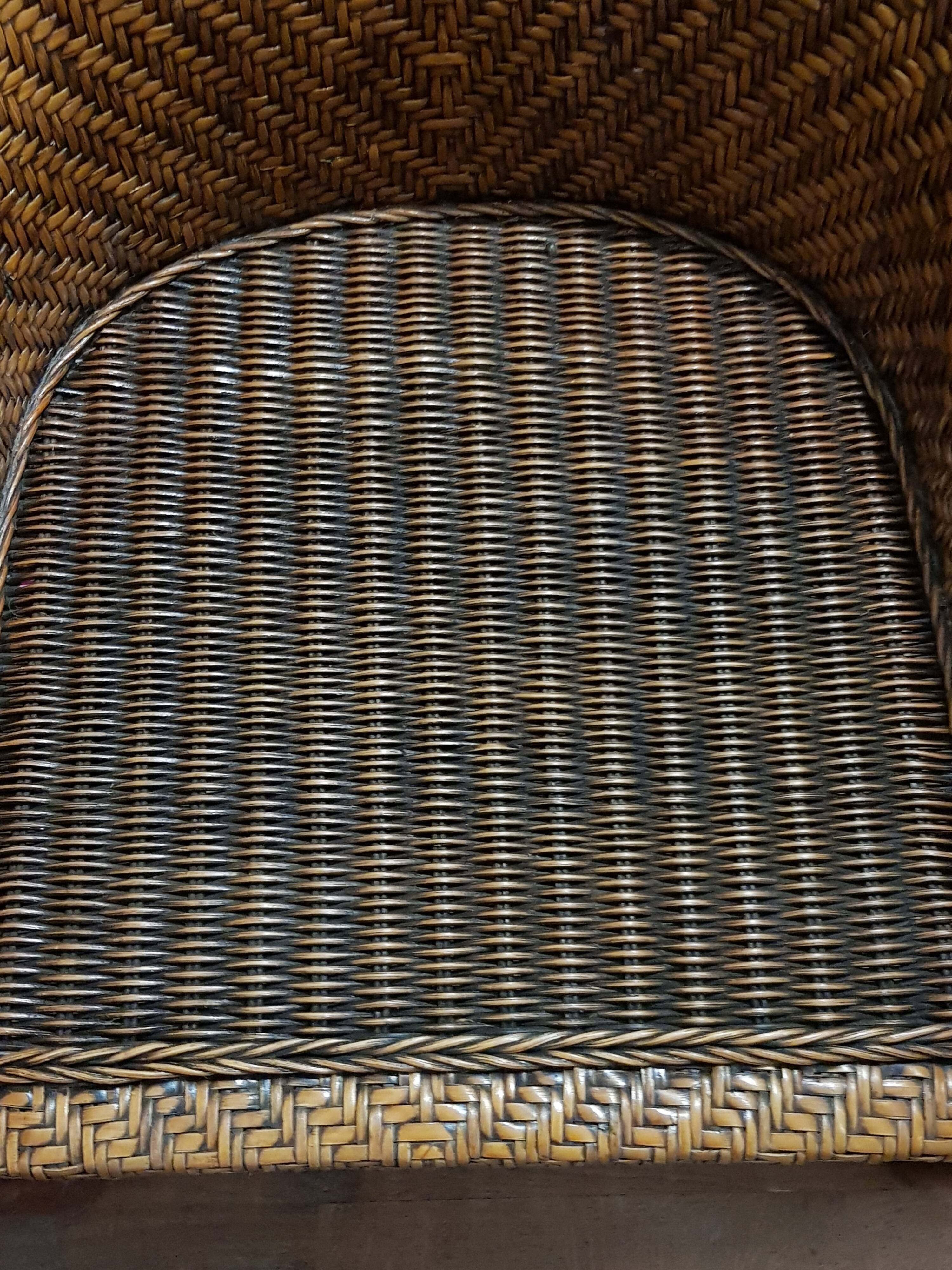 Braids colonial type armchairs