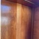 Light oak sliding door wardrobe, 1960