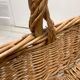 Panier en osier rectangle vintage