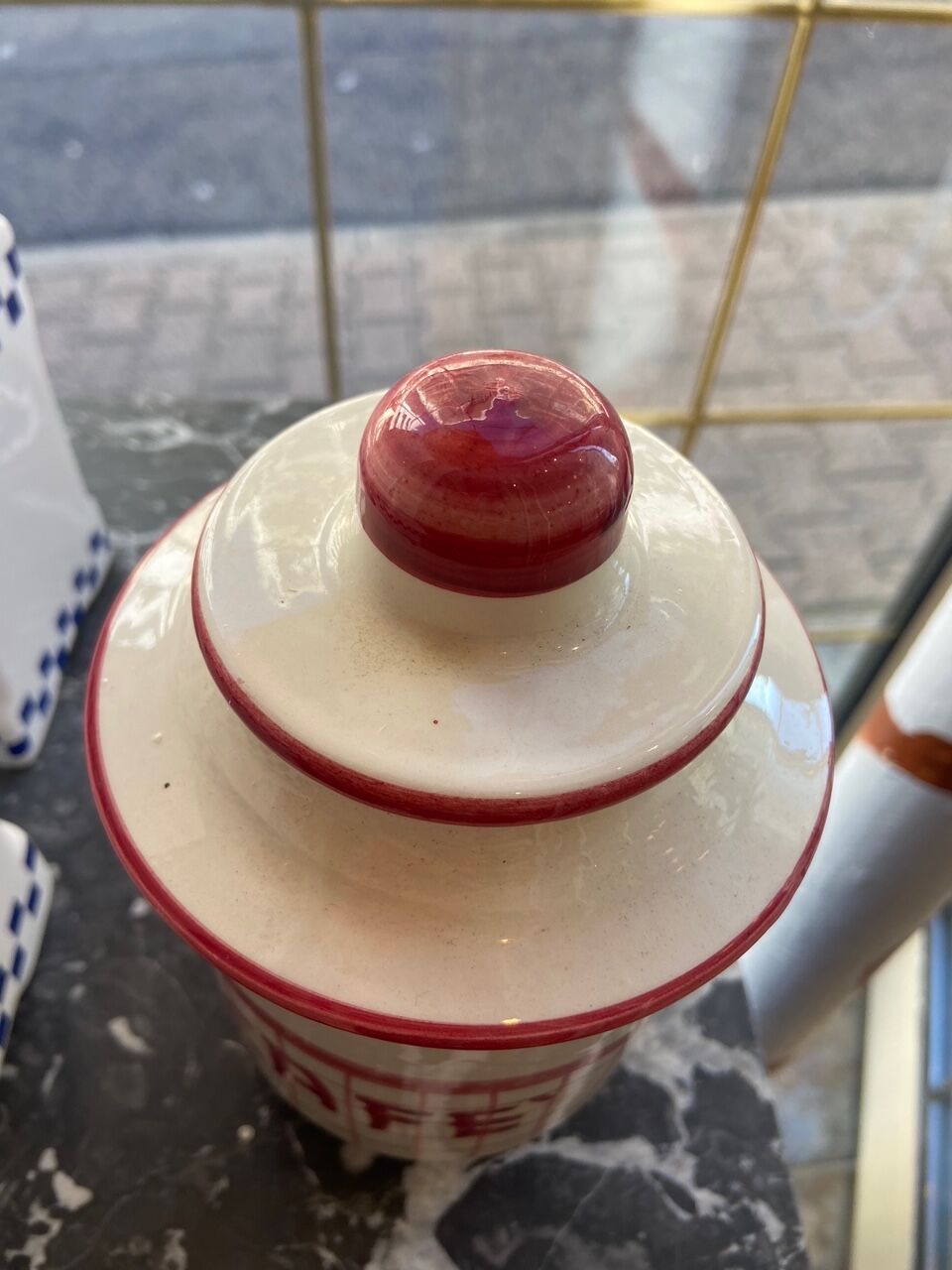 Hand-painted coffee pot