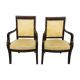 Paire de fauteuils empire restauration acajou 19ème