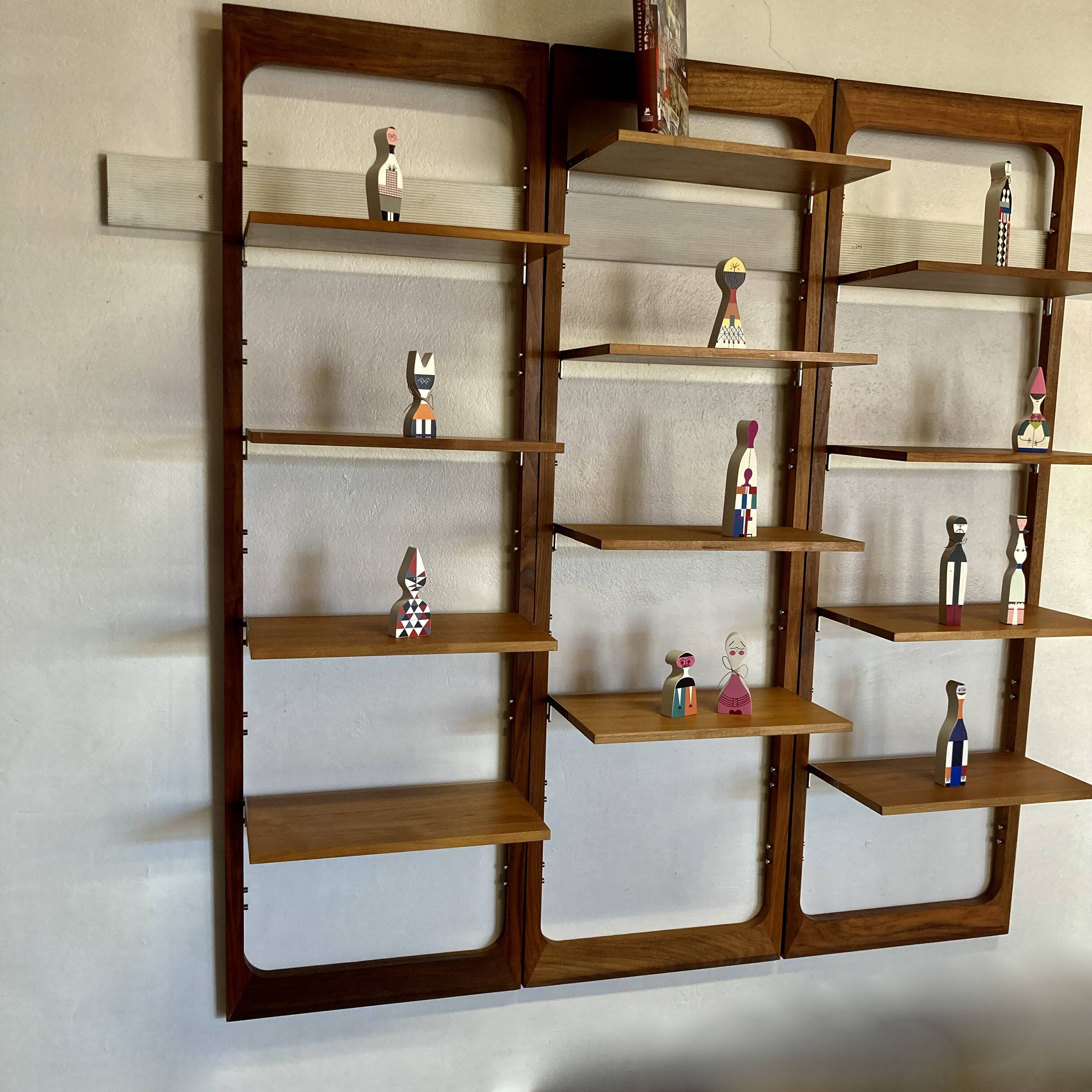 Suite de 3 étagères modulables design scandinave 1960