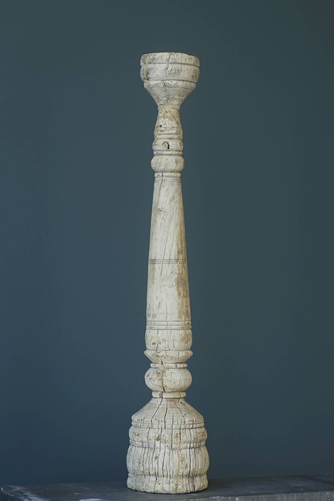 Ancient large Indian candlestick