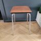 Tabouret vintage en skaï et chrome