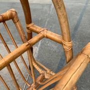 Mid-century bamboo magazine rack, 1960s