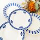 Set of 4 antique porcelain plates