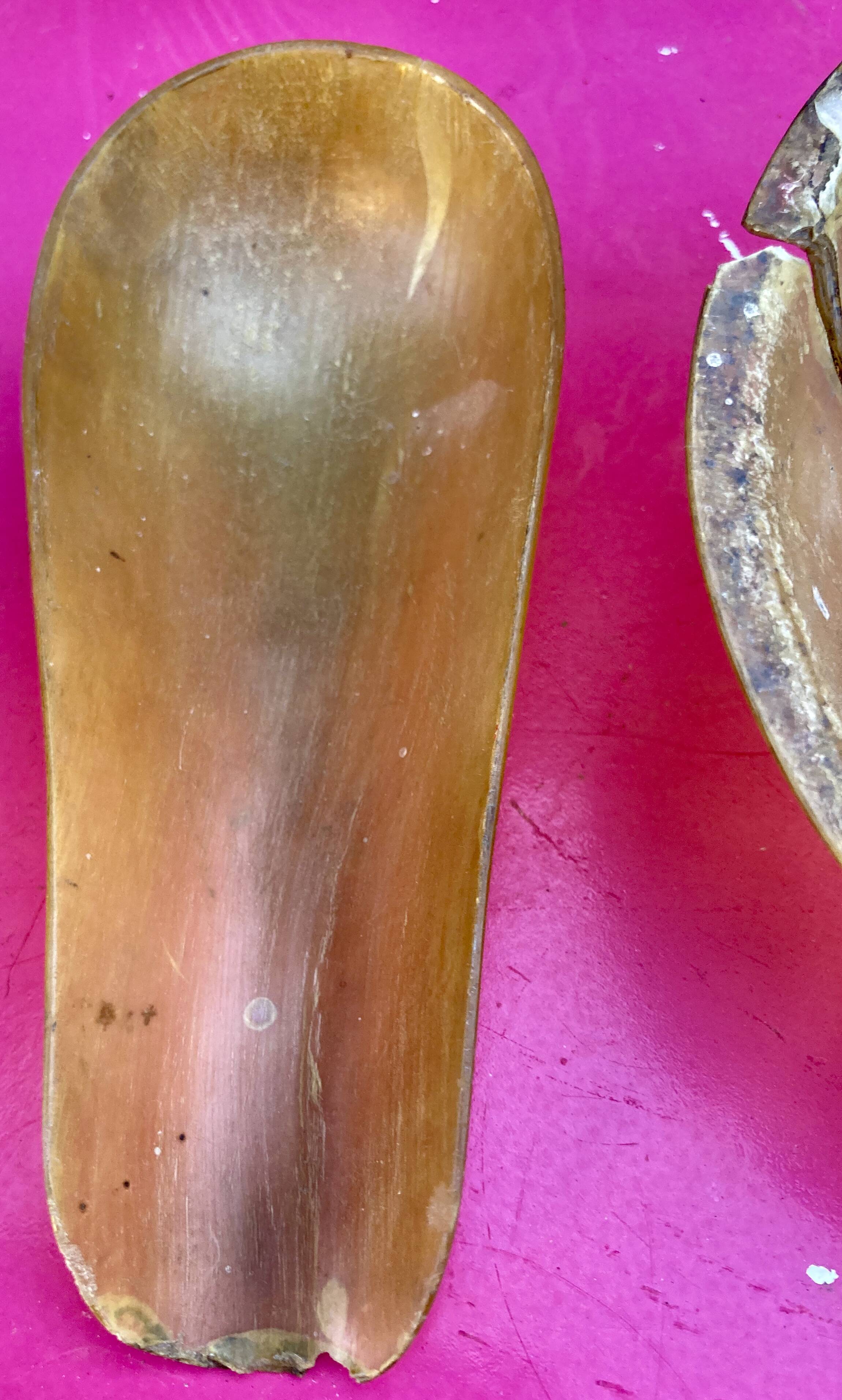 Old tobacco scale, or Apothecary horn trays