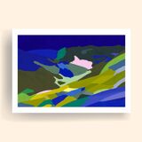 Limited edition art print A3, The Alps