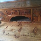 Pitch pine tiered desk