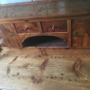 Bureau à gradins en pitchpin
