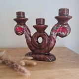 Vallauris 3-branched candle holder