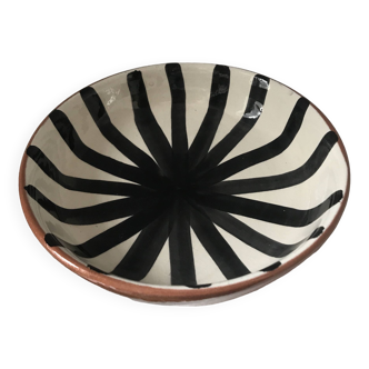 Morocco striped ceramic dish