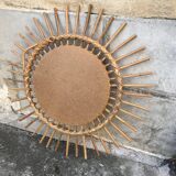 Rattan mirror