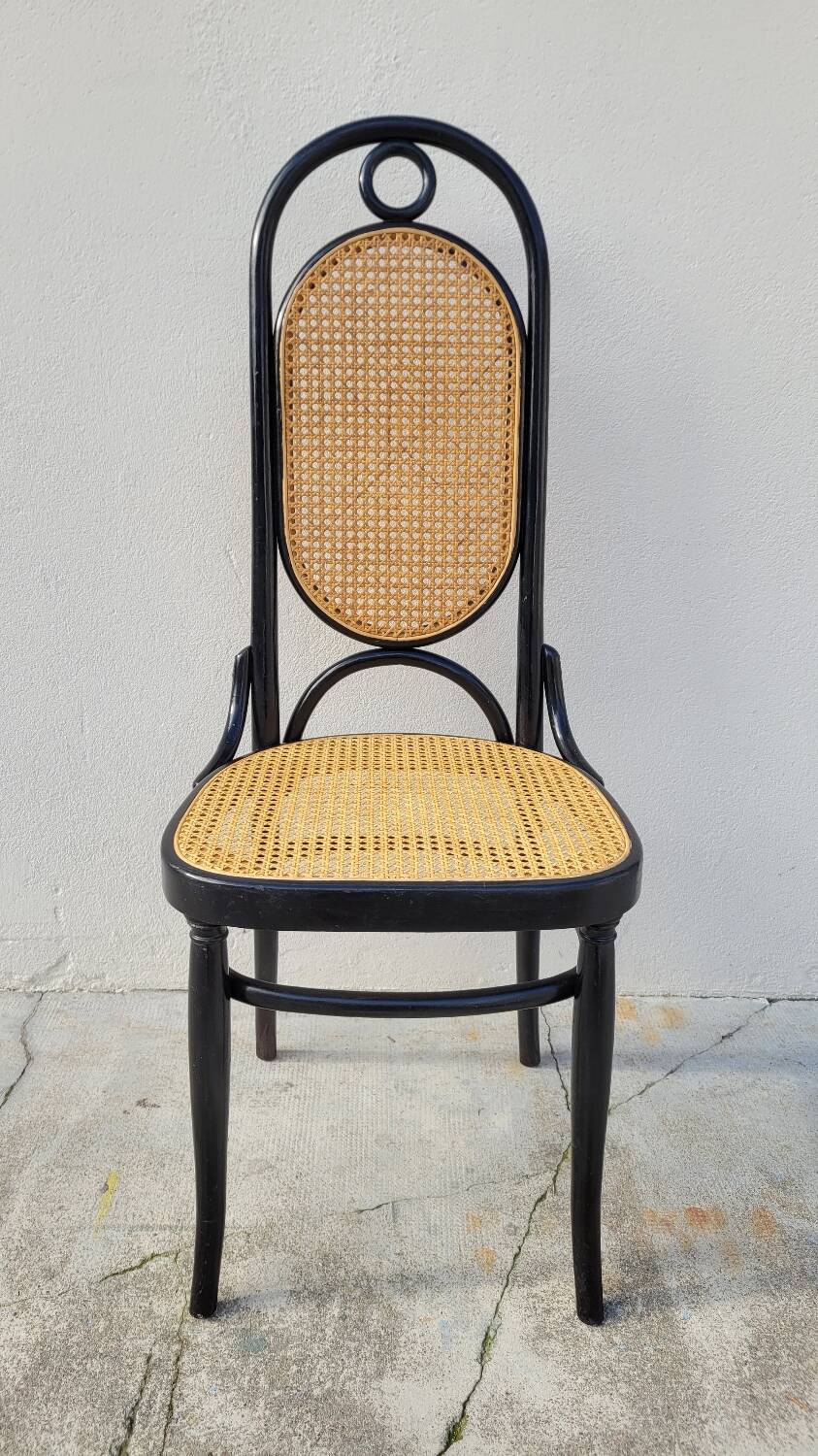 Thonet bistro chair n°17 canework and bentwood - 1900s