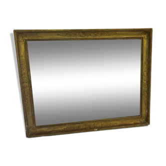 Mercury mirror and old wooden frame