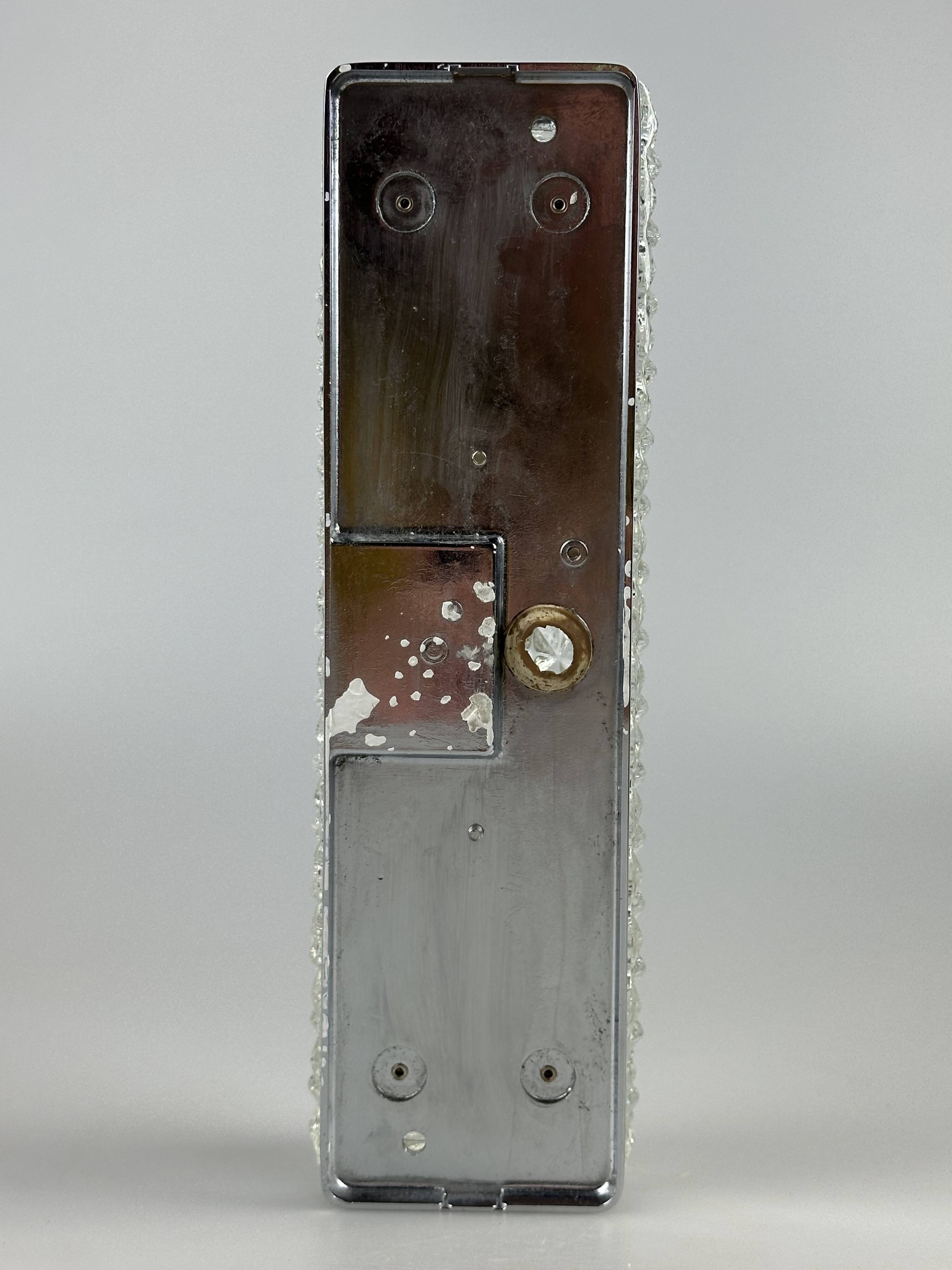 1960s and 1970s Wall Lamp by Glashütte Limburg, Germany, Space Age