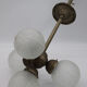 Hanging lamp four art deco globes 1930
