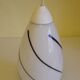 Corep pendant lamp, white opaline with spiral decoration - 70s