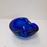 Blue Murano glass catchall.