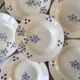 Set of 6 hollow plates Longwy 20s