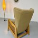 Vintage wingback recliner in Scandinavian design from the 1960s.
