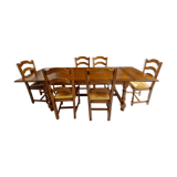Solid Florentine style sideboard table and chair