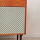 Czech blue blanket storage chest 1970