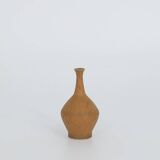 Small Mid-Century Scandinavian Modern Collectible Brown Stoneware Vase by Gunnar Borg, Set of 4