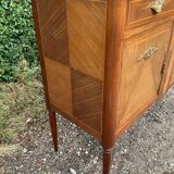 Marquetry and marble sideboard