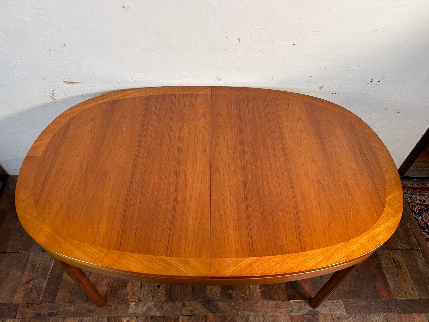 Mid century retro vintage teak extending dining table