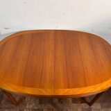 Mid century retro vintage teak extending dining table