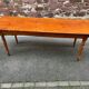 Large Alsatian bistro coffee table in fir French bistro table 1930