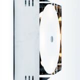 Chrome wall / ceiling lamp - italy - space age