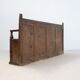 Old wooden bench with panelled backrest – 19th century