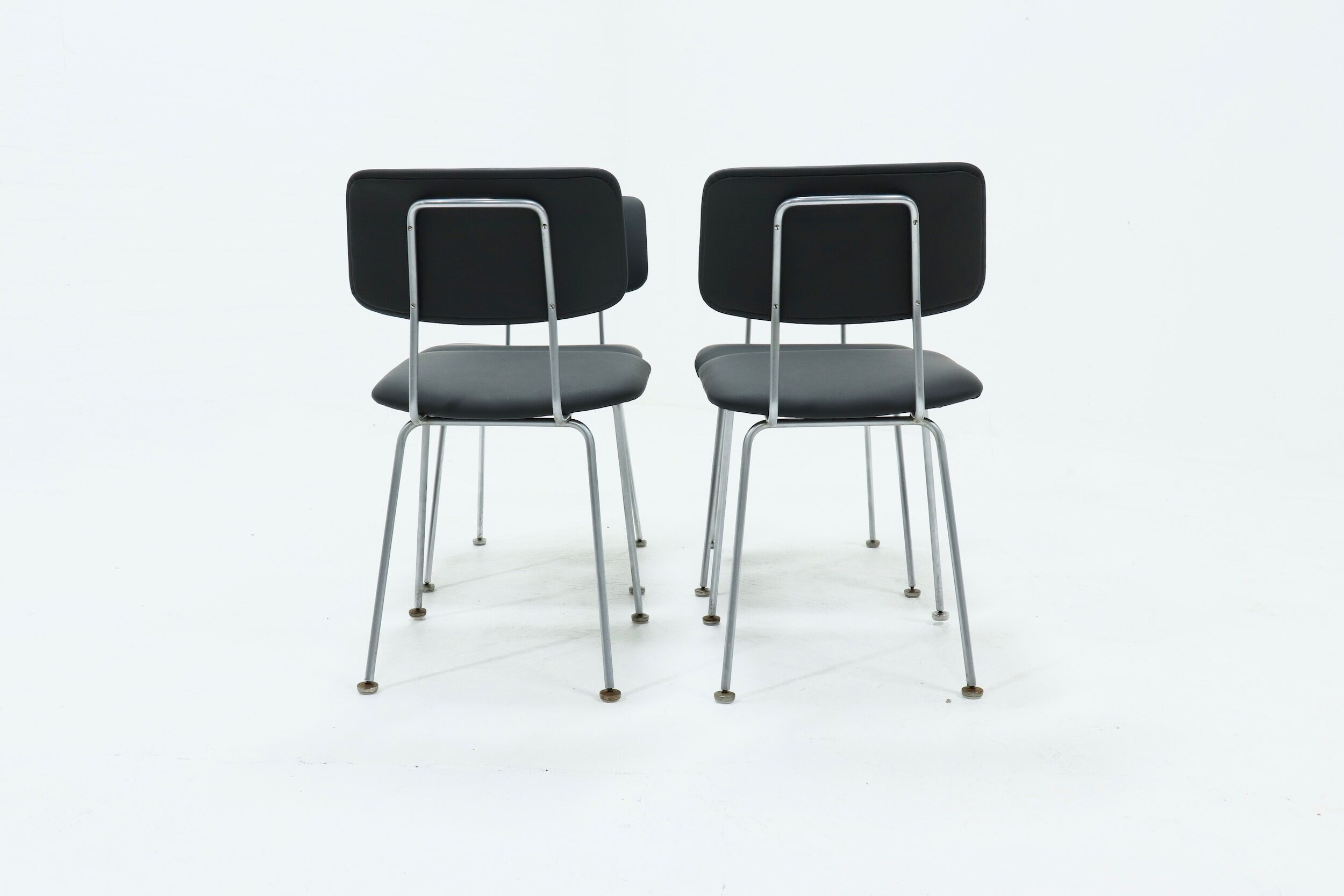 Set of 4 dining chairs Gispen 1263 by AR Cordemeijer 1960