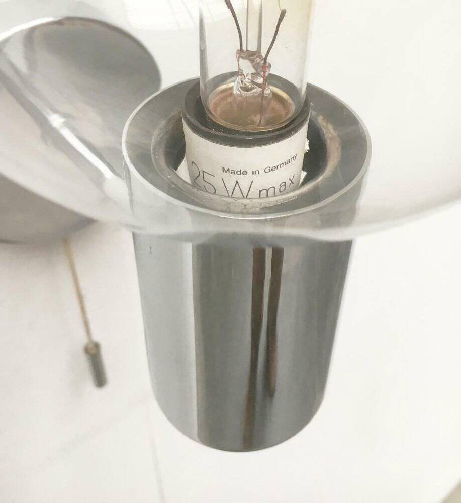 Vintage wall lamp from the space age by Motoko Ishii for Staff, 1970s.