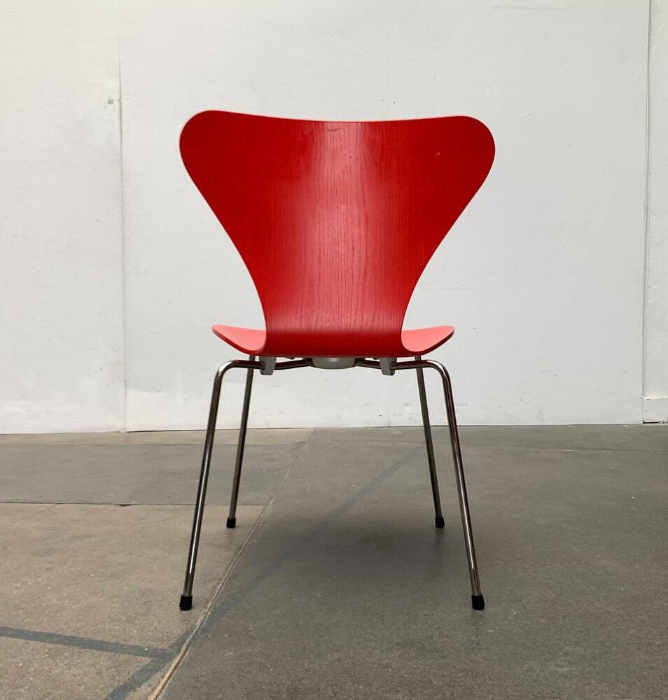 Model 3107 chairs by Arne Jacobsen for Fritz Hansen, Denmark, 1997, Set of 4