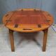 Table basse de bateau en acajou